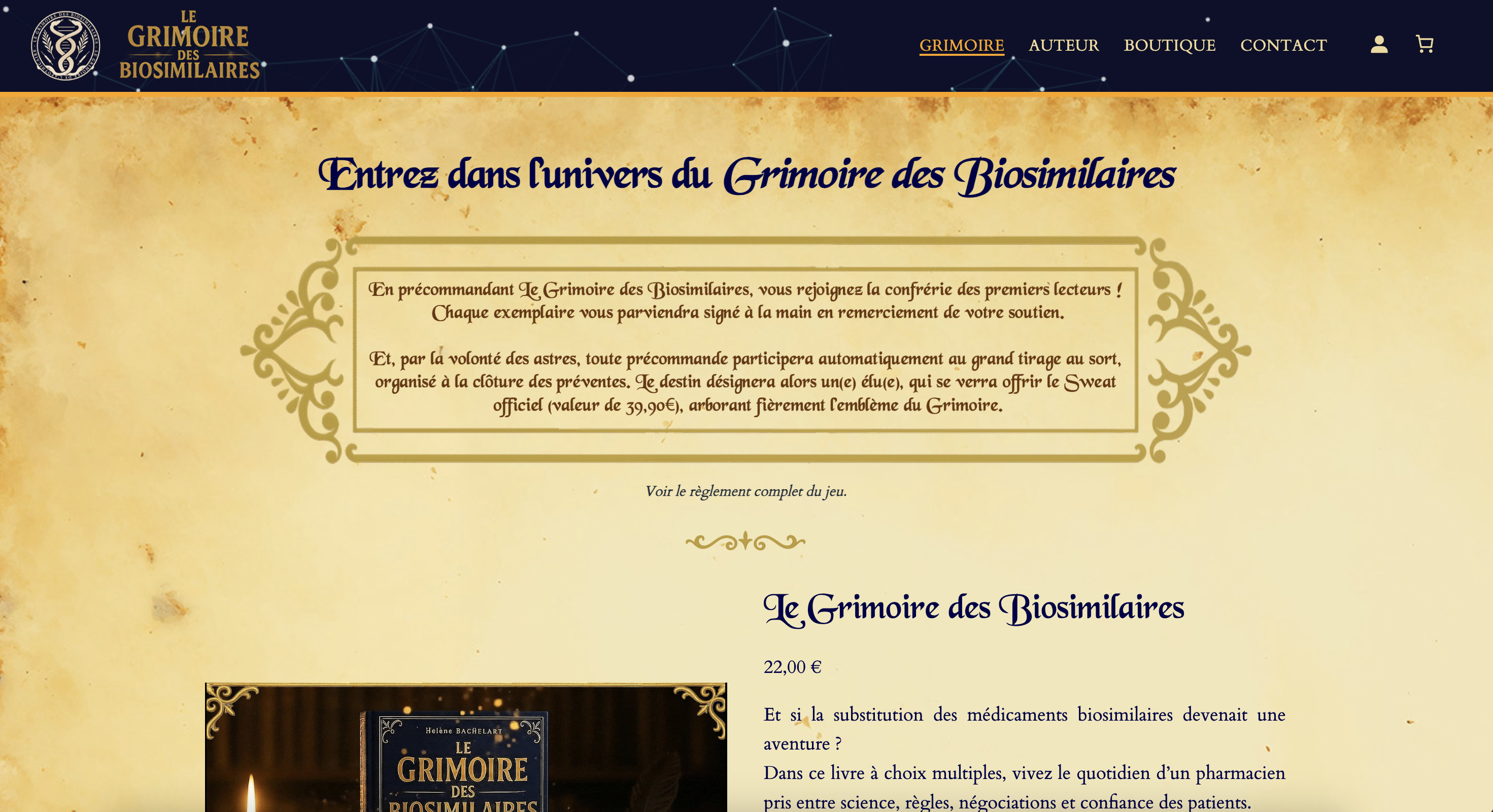 Le Grimoire des Biosimilaires — L'Aventure dont Vous êtes le Pharmacien
